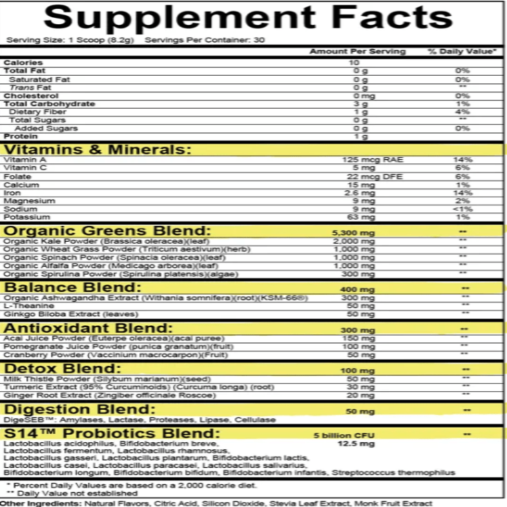Bioedge Organic Greens Complex