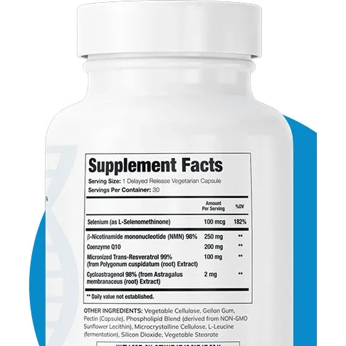 Geniune Purity Longevity Plus ~ 5 Lifespan-Extending Nutrients